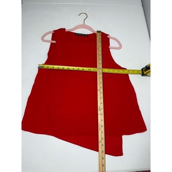 Zara Trafaluc Collection Red Asymmetric Tank Top Size M - Picture 5 of 7